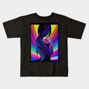 Rainbow Girl Kids T-Shirt